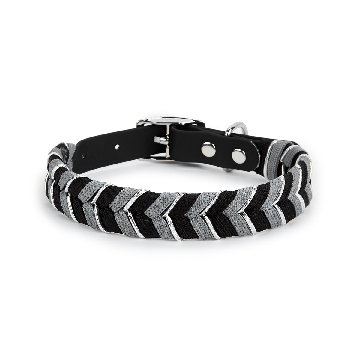 Albcorp Handmade PVC Coated Dog Collar | Luxury Braided Waterproof Collar for Small to Large Dogs | Adjustable, Durable & Easy to Clean | Stylish Design for Walks & Training