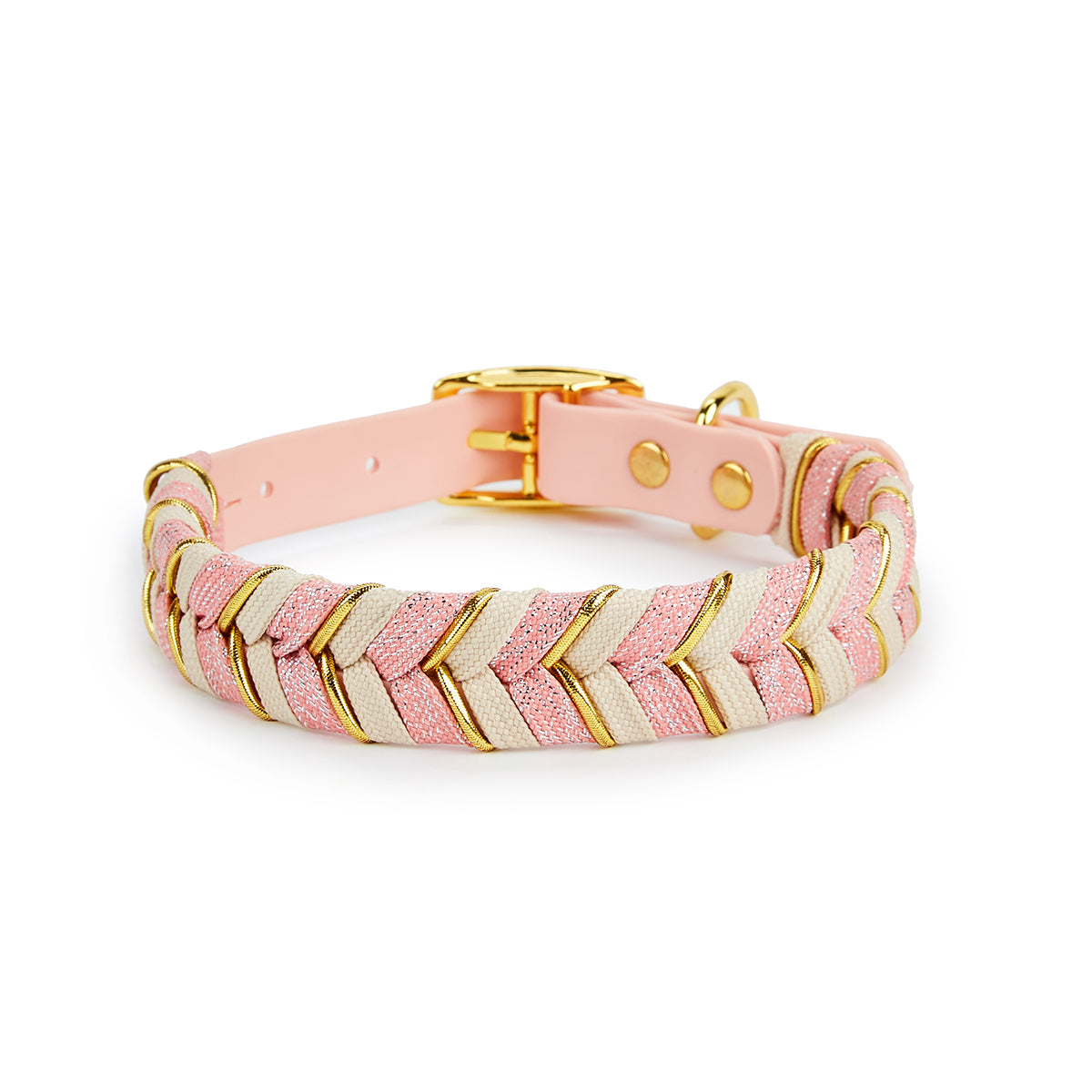Albcorp Handmade PVC Coated Dog Collar | Luxury Braided Waterproof Collar for Small to Large Dogs | Adjustable, Durable & Easy to Clean | Stylish Design for Walks & Training