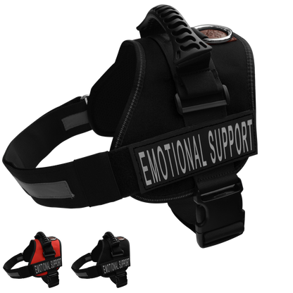 ALBCORP Service Dog Vest Harness - Reflective - Woven Polyester and Nylon, Comfy Mesh Padding - Sizes from XXS to XL – Service Dog Patches Included.-Dog Vest Harness-AlbCorpShop