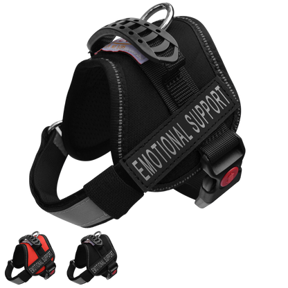 ALBCORP Service Dog Vest Harness - Reflective - Woven Polyester and Nylon, Comfy Mesh Padding - Sizes from XXS to XL – Service Dog Patches Included.-Dog Vest Harness-AlbCorpShop