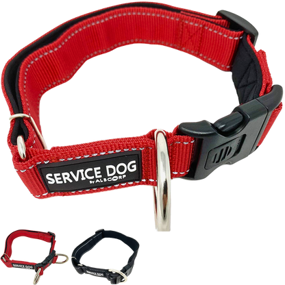 ALBCORP Service Dog Vest Harness - Reflective - Woven Polyester and Nylon, Comfy Mesh Padding - Sizes from XXS to XL – Service Dog Patches Included.-Dog Vest Harness-AlbCorpShop