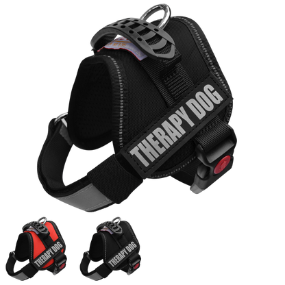 ALBCORP Service Dog Vest Harness - Reflective - Woven Polyester and Nylon, Comfy Mesh Padding - Sizes from XXS to XL – Service Dog Patches Included.-Dog Vest Harness-AlbCorpShop